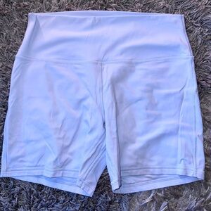 baby blue lululemon bike shorts